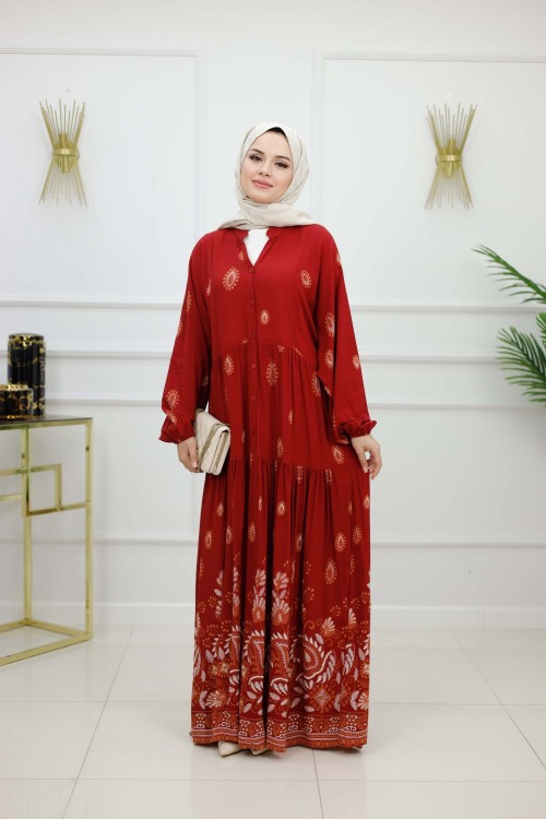ASENA ELBİSE-BORDO