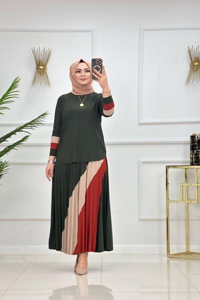 Gökkuşağı Etekli Takım