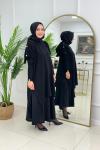 LUMİA MERSERİZE TUNİK - SİYAH