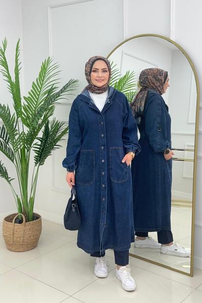 ROSE DENİM KAP - LACİVERT