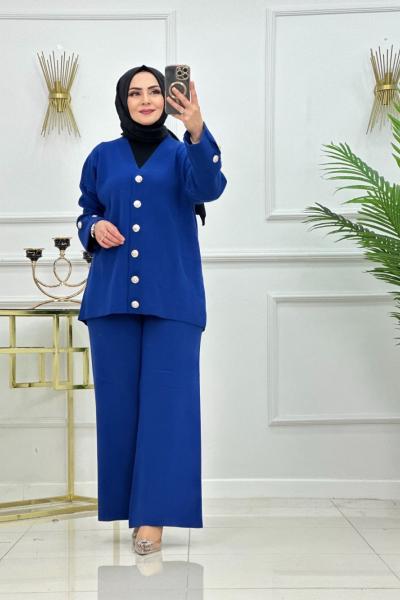 ŞERMİN TRİKO TAKIM-LACİVERT