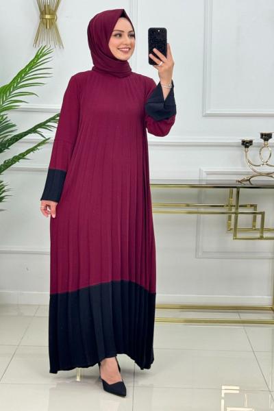 ŞÜKRAN ELBİSE - BORDO
