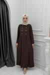 Başak Elbise Kahverengi