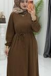 Buğlem Elbise Kahverengi