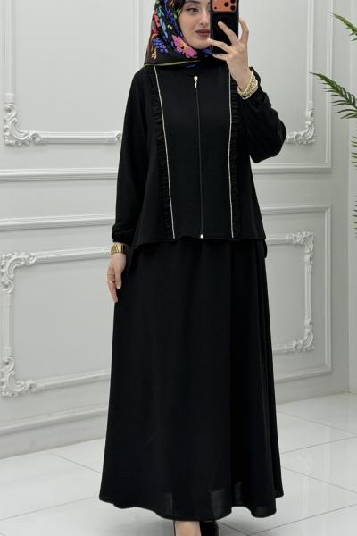 Burçin Etek Takım Siyah