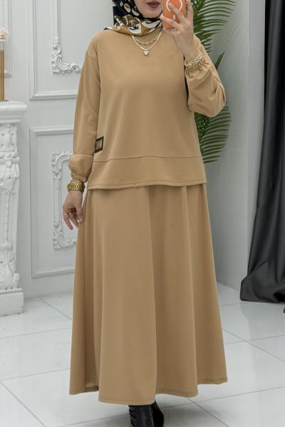 Dila Etek Takım Camel