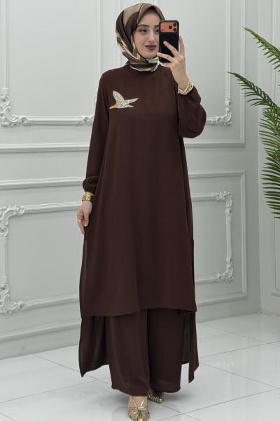 Melina Takım Kahverengi