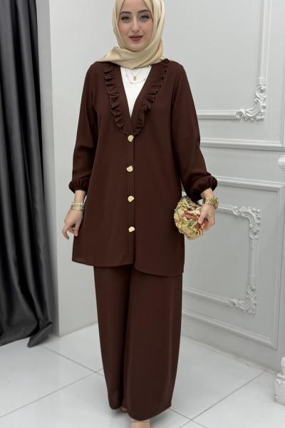 Sara Takım Kahverengi