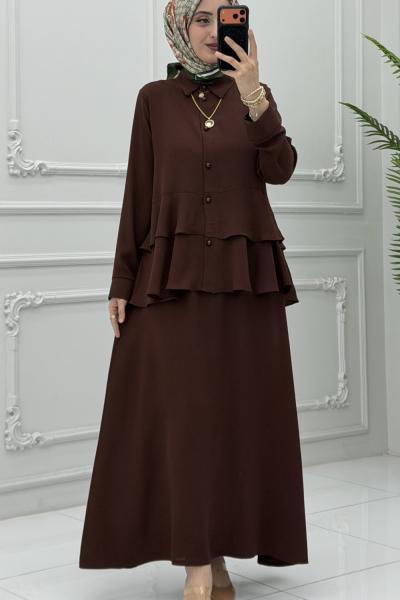 Seren Etek Takım Kahverengi