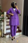 Cool Ceketli Takım-Lila