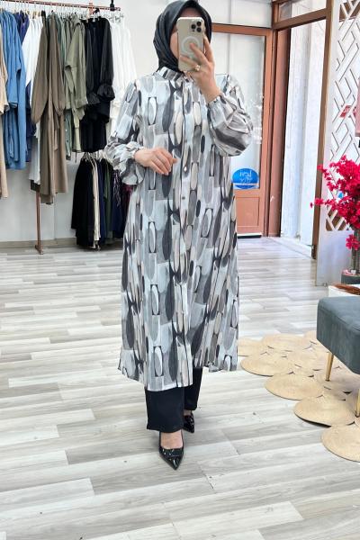 Desenli Arya Takım - Siyah