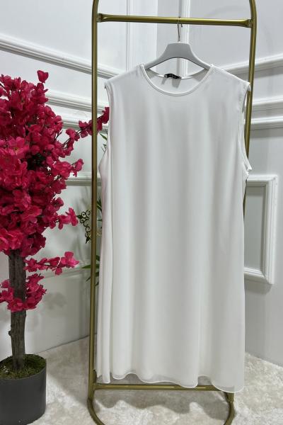 Ezgi Şifonlu İçlik Beyaz