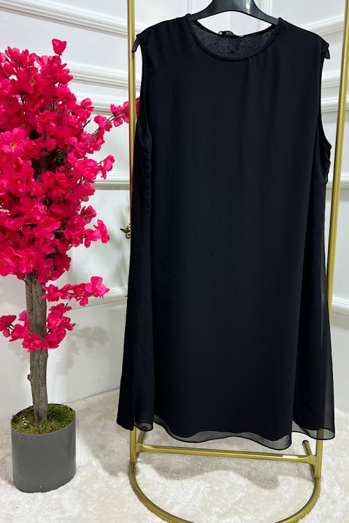 Ezgi Şifonlu İçlik Siyah