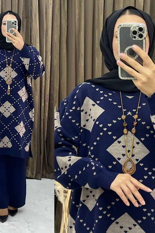 Kalbim Triko Takım Lacivert 