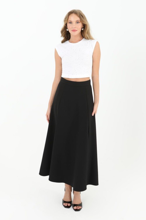 Kloş Etek Siyah