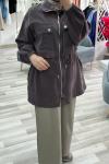 Tensel Kumaş Modessa Giy Çık Kap - Kahve 