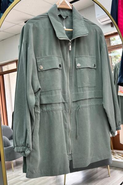 Tensel Kumaş Modessa Giy Çık Kap -Haki