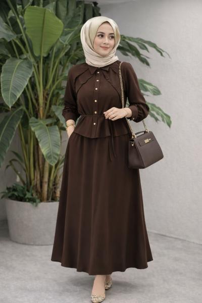 Tensel Modal Beste Takım-Kahve