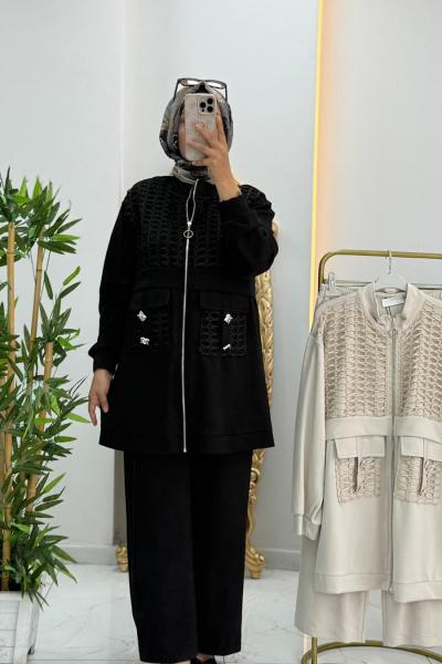 Tasarım Model Tuğba Takım-Siyah